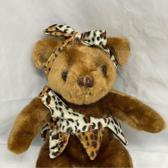 Vintage cute cave girl styles teddy bear plush - Picture 2 of 10